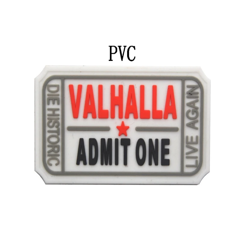 Valhalla parche bordado capítulo moral gancho y bucle para ropa mochila - imagen 5