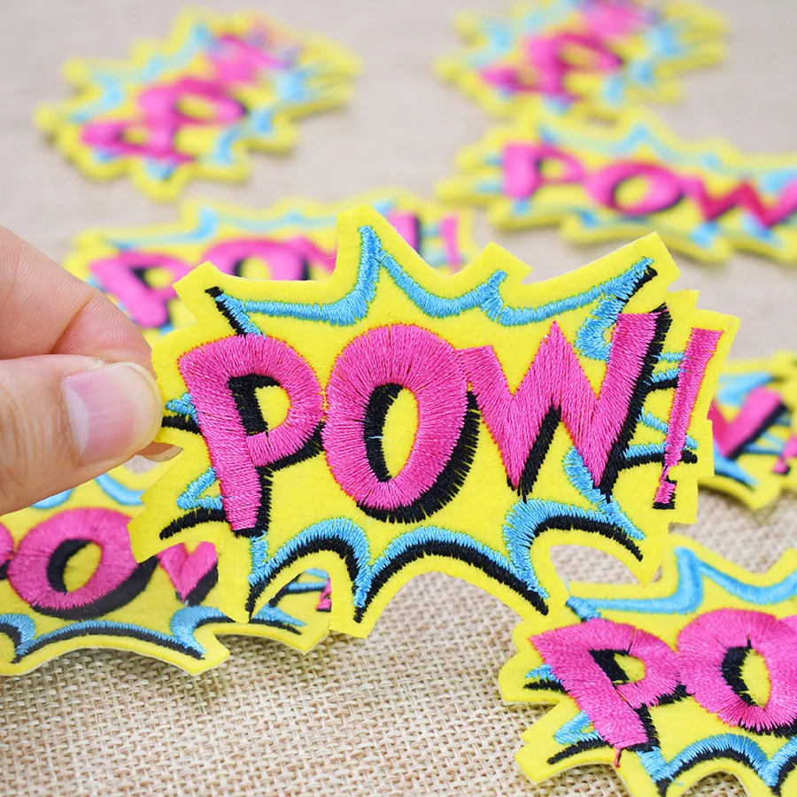1 PCS Patches for Clothing Animal Foods UFO Badge Patch Iron On Stripes Clothes Jacket Backpack Embroidery Applique Accessories image 3