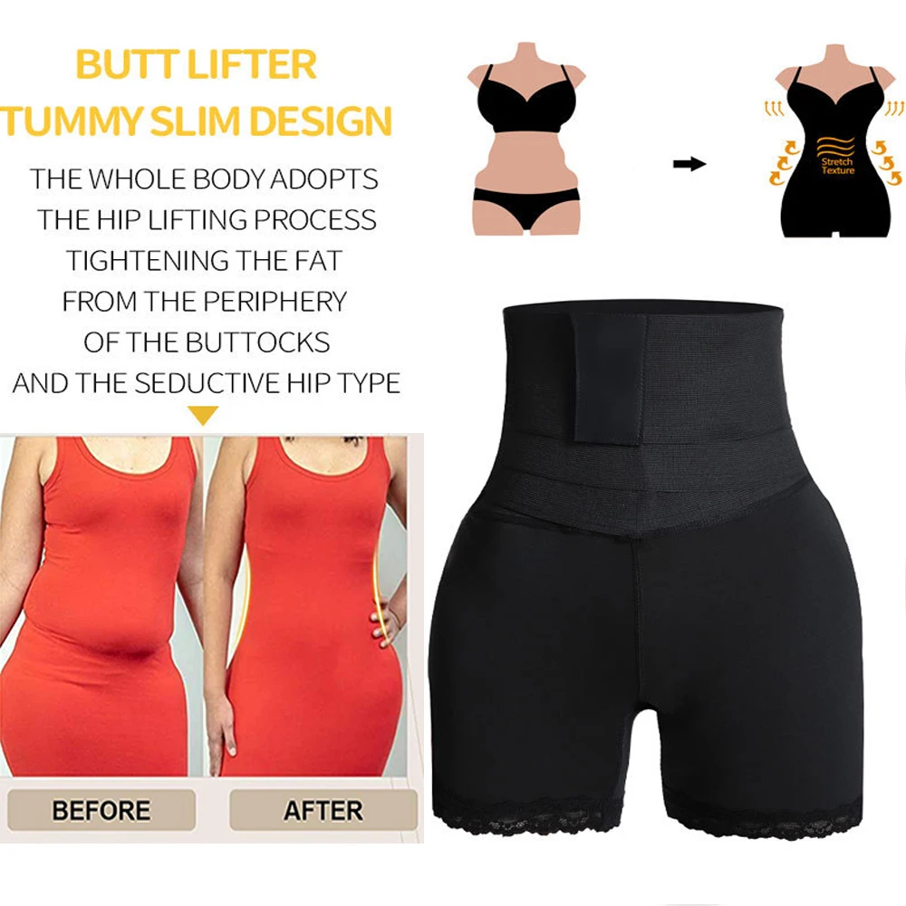 Waist Trainer Body Shaper Tummy Control Women Firm Slimming Belt with Strap Belly Control Shapewear Underwear