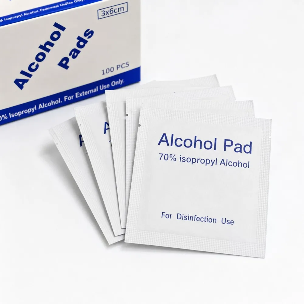 500/1000pcs 70% Isopropyl Alcohol Pads Individually Wrapped Disposable Disinfecting Wipes Sanitizing Prep Pads
