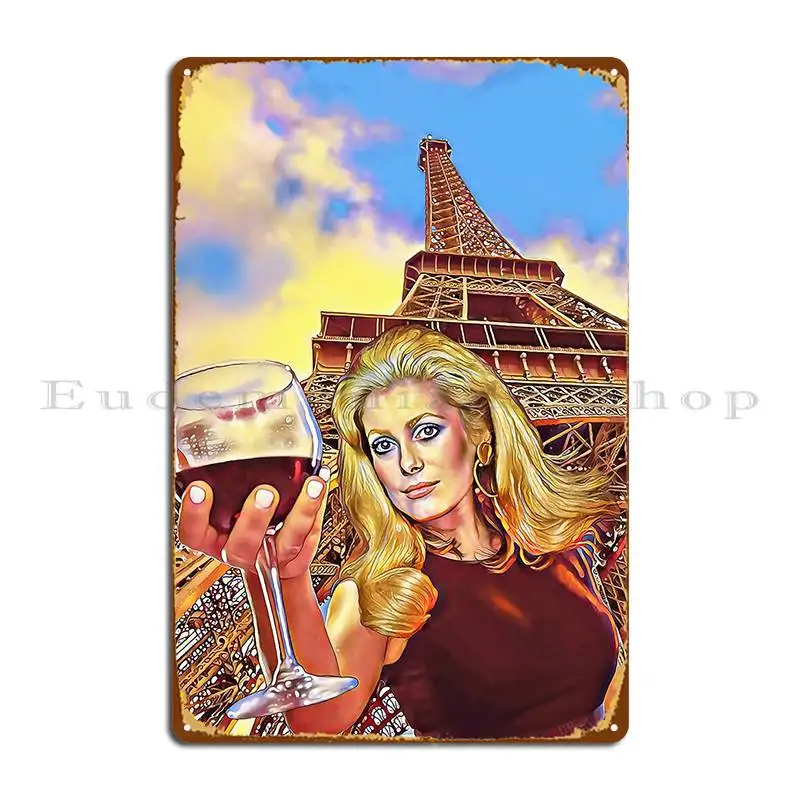 Catherine Paris Metal Sign Wall Decor Cinema Home Funny Printed Tin Sign Poster