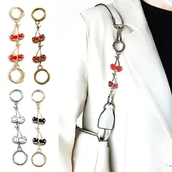 Bag Chain Strap Extender Cherry Shaped Hanging Replacement Chain For Purse Clutch Handbag Bag Extension Chain Bag Accessories