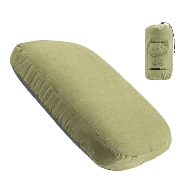 

Portable Pillow Portable Compressible Travel Pillow Compressible Camp Pillow With Washable Cover Ergonomic Neck Pillow For