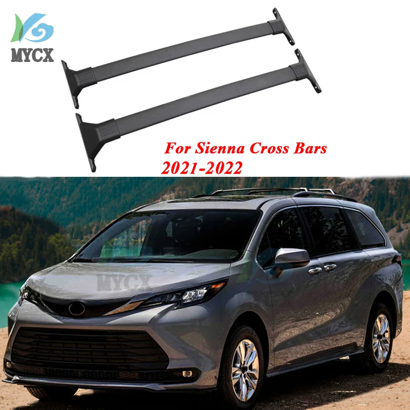 HOT roof rack roof rail luggage cross bar For Toyota Sienna 2021-2023,aluminum alloy,ISO9001 quality,special price for promotion