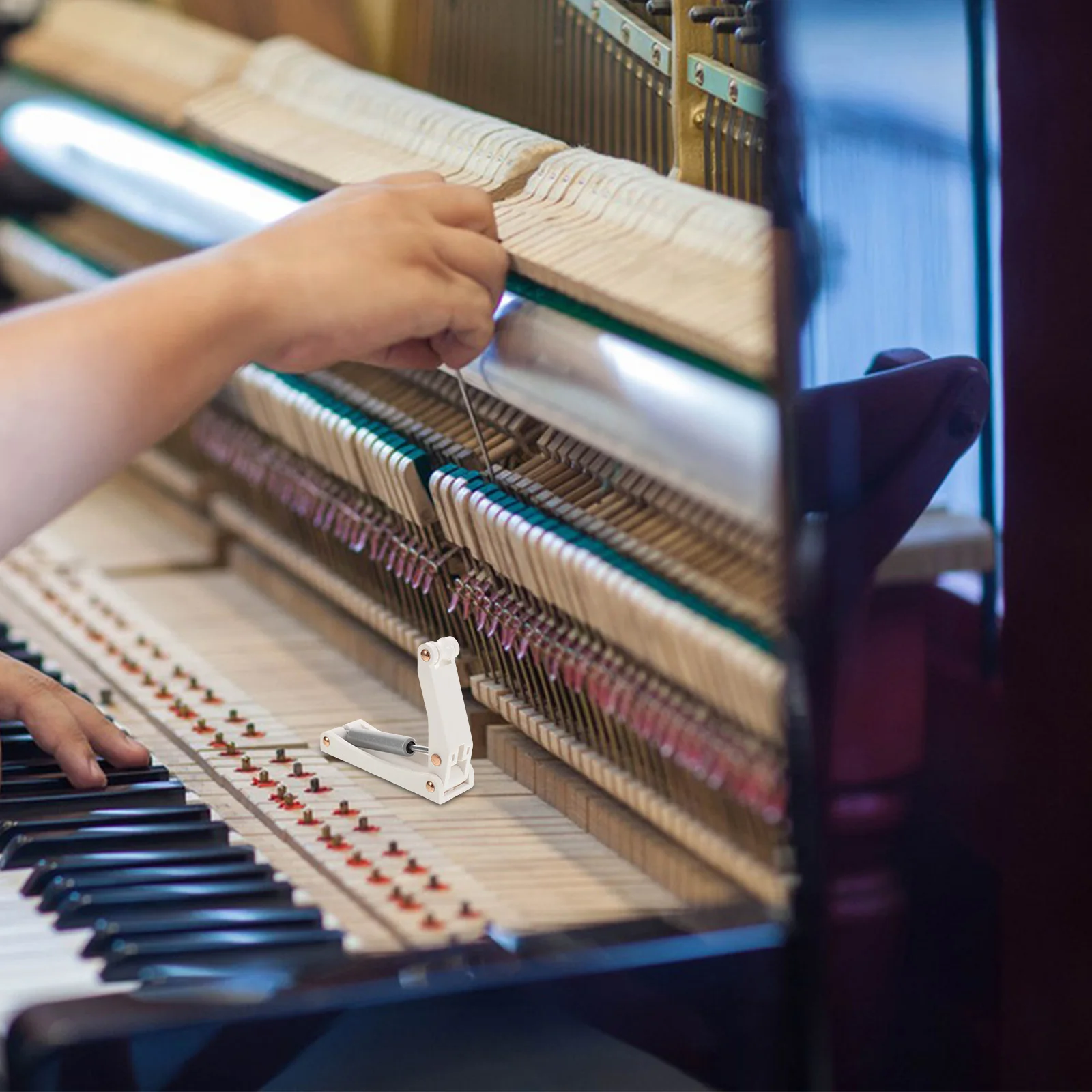 

Hydraulic Piano Fallboard Decelerator Soft Slow Descent Device Antipinch Safety Mechanism Durable Plastic Steel Easy