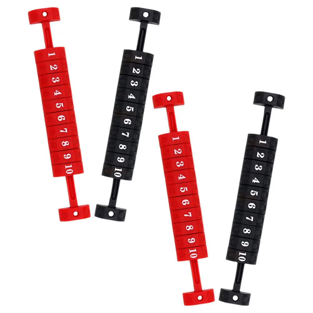 

4pcs Foosball Scoring Unit Football Score Soccer Marker Portable Table Score Keeper Black Red Two Counter Numbers Markers Air