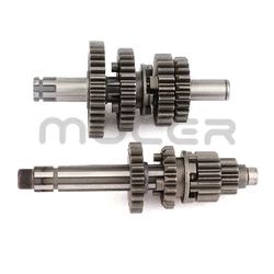 Motorcycle transmission gearbox main counter shaft Assy For YX140/150/160 YinXiang 140cc 150cc 160cc engine Dirt Pit Bike parts