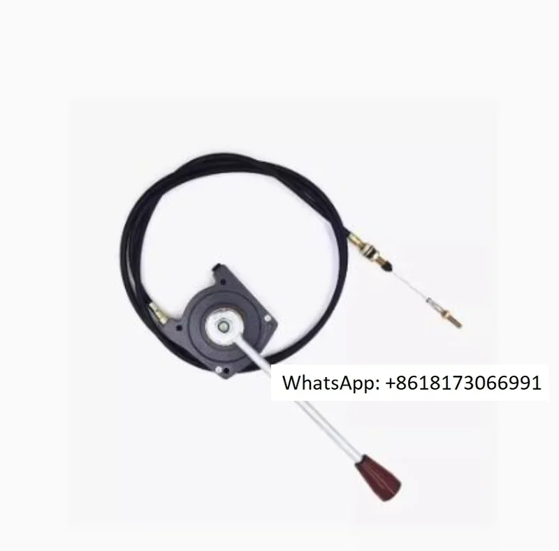 Modification / installation of engineering manipulator throttle cable controller excavator manual throttle fertilizer spreader