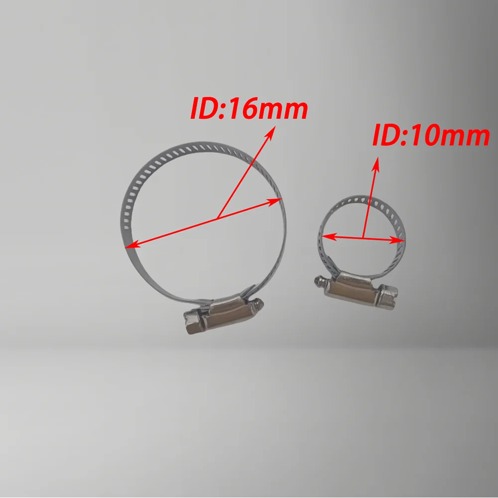 304 aço inoxidável braçadeira de mangueira, anti-corrosão, à prova de ferrugem, bloqueio firme, prático, bonito e prático
