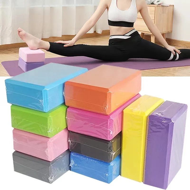 Blocs de gym en mousse EVA, ensemble d'outils d'entraînement et de fitness, coussin de yoga, oreiller de yoga, pour étirements et mise en forme du corps