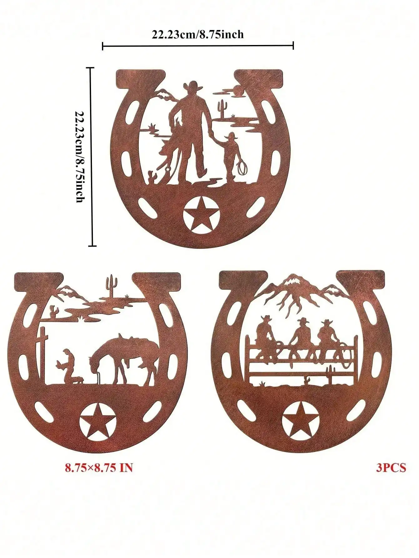 Exquisite Metal Wall Decor Set, creates cozy & elegant ambiance to elevate home style.