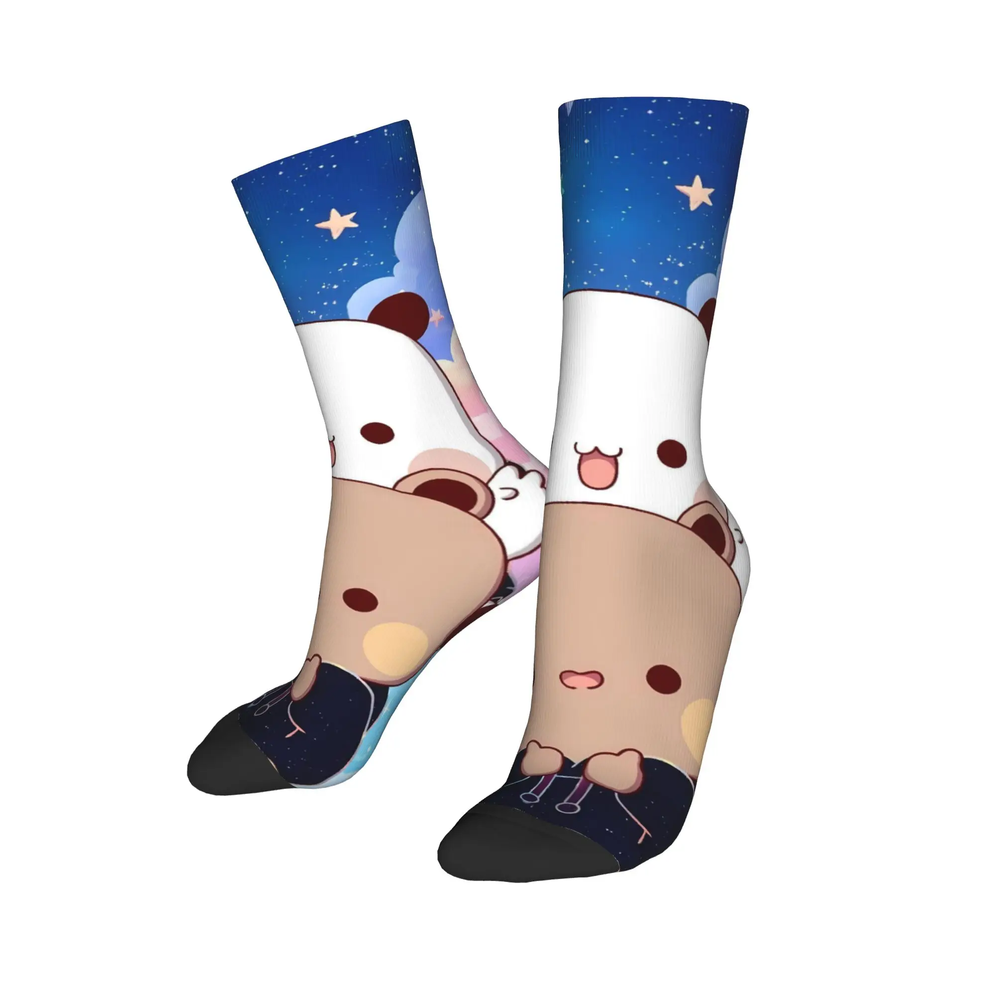 BuBu and Dudu Stockings  Leisure Socks Men Warm Soft Socks Spring Running Design Non Skid Socks Birthday Gift