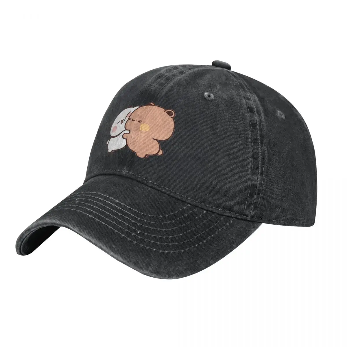 Bear And Panda Bubu Dudu Balloon Baseball Caps Snapback Washed Denim Hats Outdoor Sports Baseball Cowboy Hat for Unisex