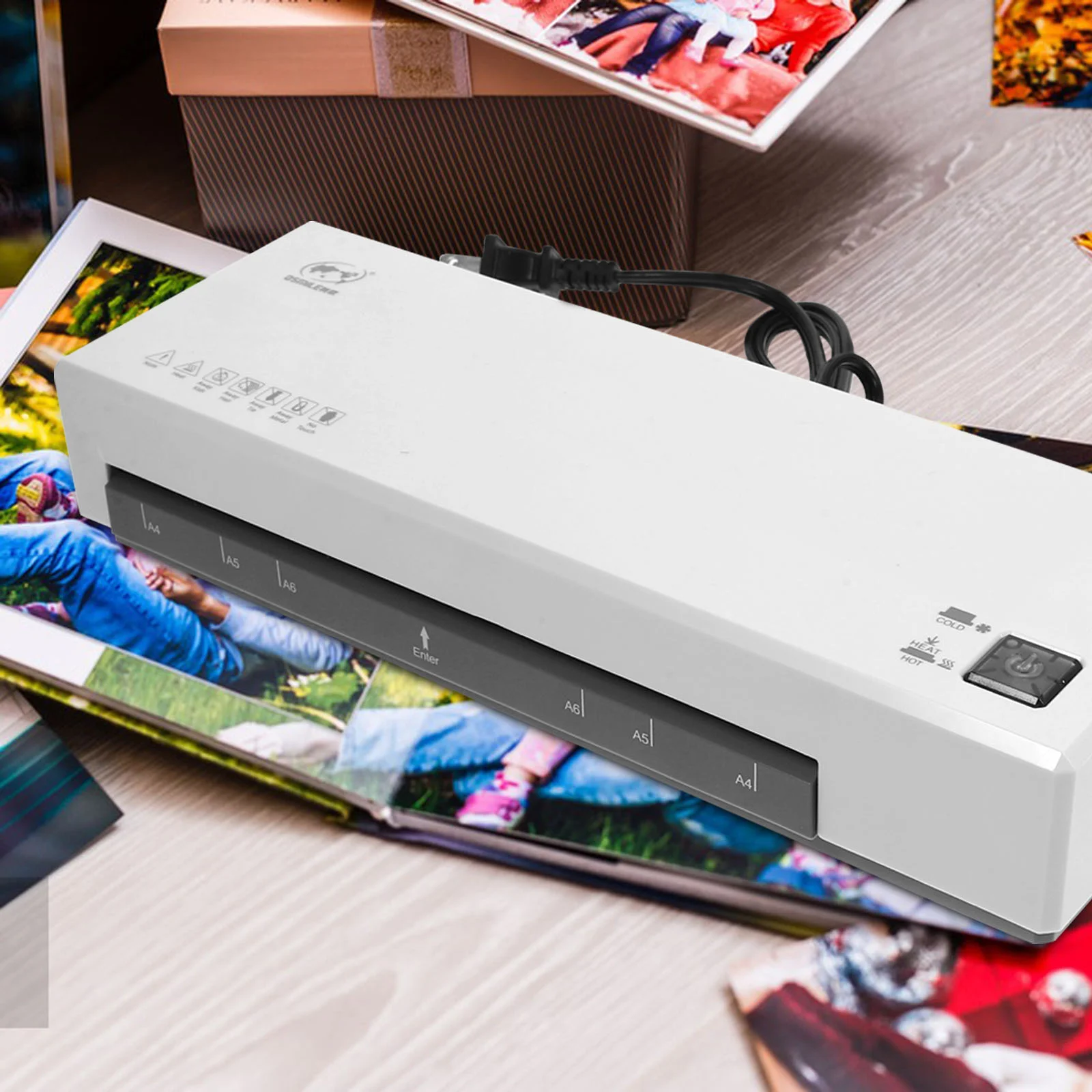 Photo Laminating Machine Household Supply Thermal Lamination Sealer Laminator Heat Office Plastic Sealing