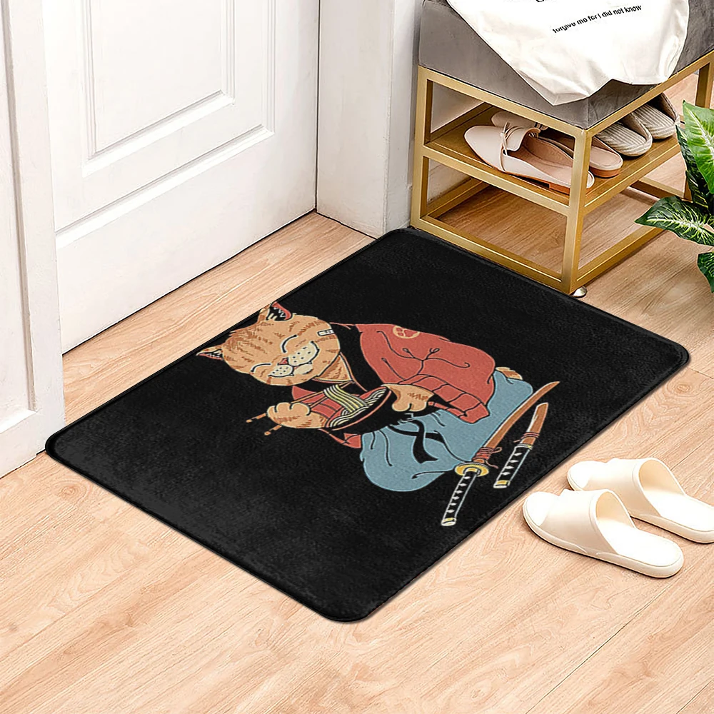 Animal Bath Mat Bathroom Small Rug Shower Mat Decorative Absorbent Foot Mat Entrance Door Mat Kitchen Mat Bedroom toilet rug cat