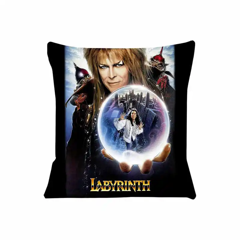 Labyrinth Horror Movie Cushion Cover for Sofa Pillow Case Cover Seat Car Throw Pillowcase 45x45cm For Home Decorative SJ-698