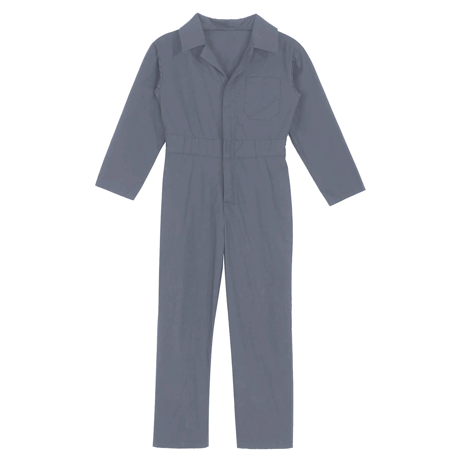 Macacão Flightsuit infantil, Fatos de caldeira mecânica para Halloween Cosplay, macacão de algodão elegante, design de bolso para meninos e meninas