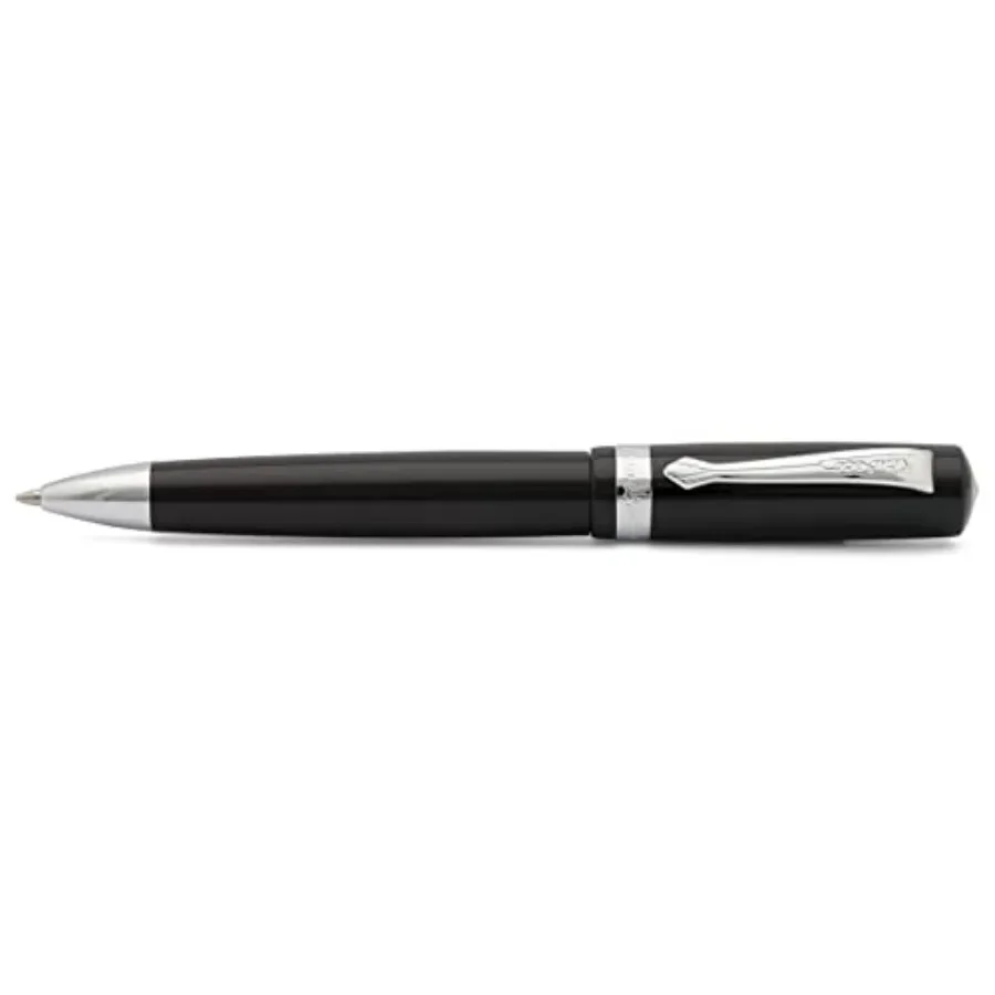 

STUDENT Ball Pen I Retractable Ballpoint Pen in Classic Design with Standard G2 Refills I Acrylic Ball Pen 13cm in with Silver