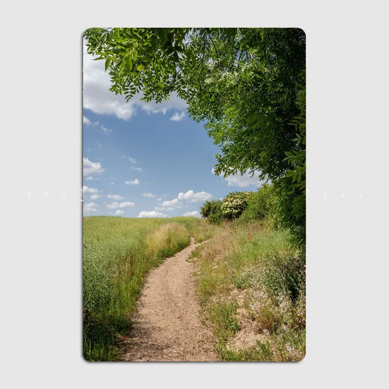 Sunny Spring Morning  Home and Bar Artistic Wall Decor with Scenic Forest and Characters