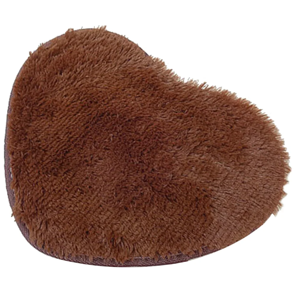 

30x40cm Heart Floor Mat Shape Design Smooth Touch Rug for Bedroom Living Room Decoration Floor Mat