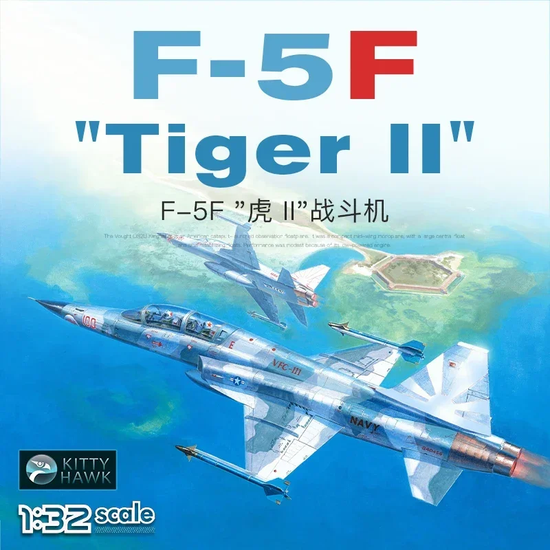 Kitty Hawk Assembled Aircraft Model Kit KH32019 American F-5F Tiger II Fighter 1/32