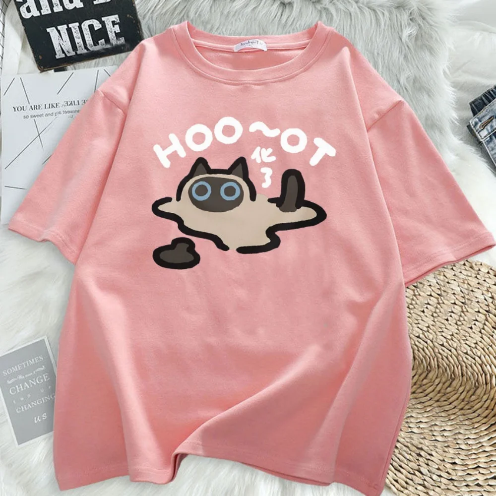 تي شيرت فضفاض بأكمام قصيرة مقاس كبير - American Retro High Street، رقبة دائرية مطبوعة برسوم كارتونية، راحة كاجوال، للجنسين