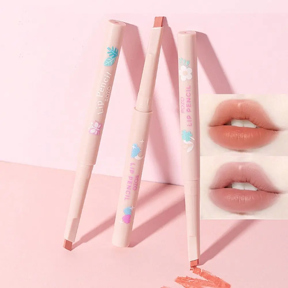 Wasserdicht matt Lip Liner süß 3 Farben langlebig nackt rosa Lippen tönung Lippen Kontur linie Samt Lip liner Lippenstift Stift Schönheit