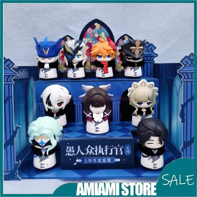 

In Stock Fatui Harbinger Serie Cute Q Version Blind Box Trendy Anime Figure Toy Collection Doll Desktop Ornament Toys Gifts