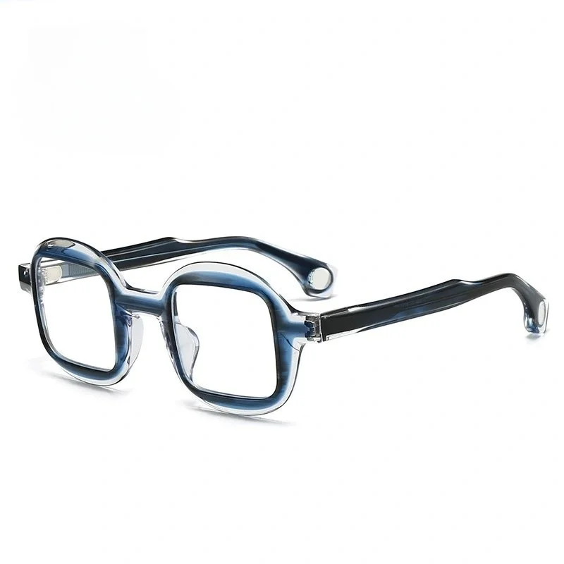 

Belight Optical Combine Color Acetate Square With Round Shape Retro Vintage Eyeglass Frame OBATA