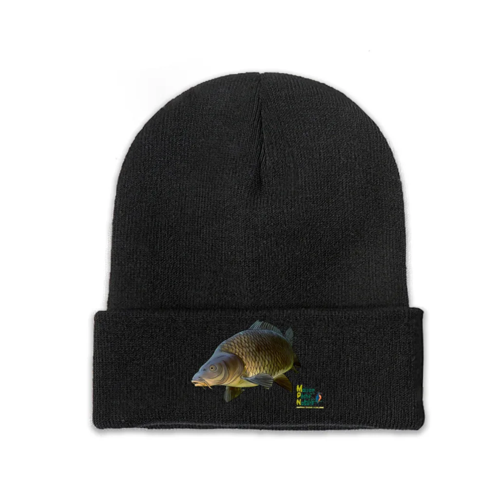 Carp Fishing Fisher Skullies Beanies Caps Common Carp Knitted Winter Warm Bonnet Hats Unisex Ski Cap