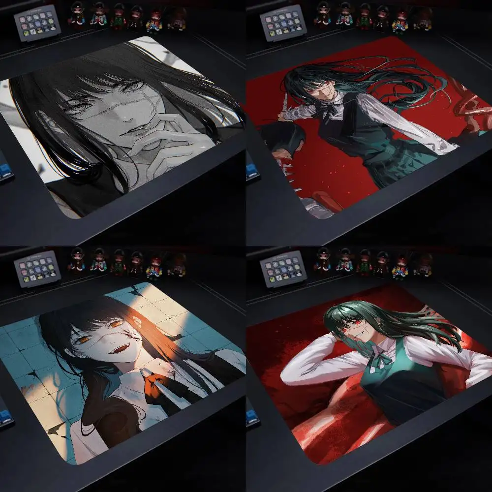 Mitaka Asa Chainsaw Man Anime Gaming Mouse Pad XS Small Mousepad For PC Gamer Desktop Decoration Office Mouse Mat Deskmat Rug