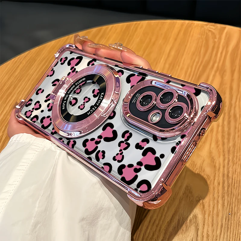 Funda de teléfono con estampado de nudos y lazo para Oneplus Nord CE 2 5G, funda transparente a prueba de golpes para One Plus Nord CE 2 Lite, Fundas con soporte chapado