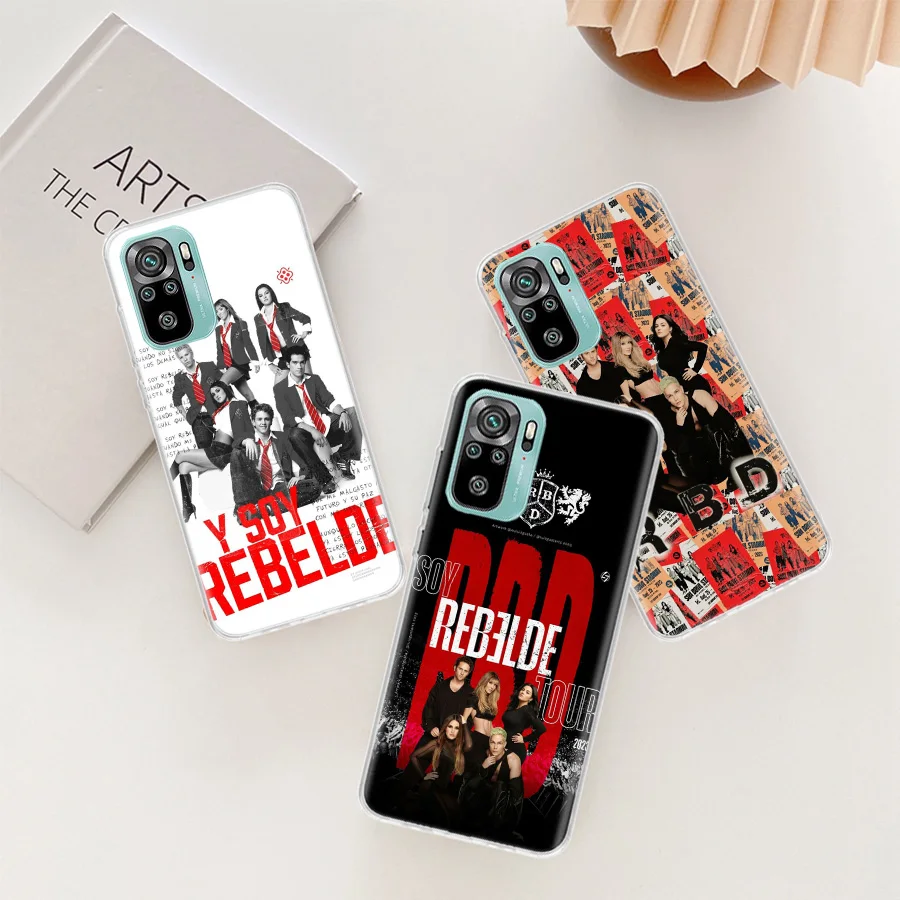 F-Fashion RBD R-Rebelde Phone Case For Redmi Note 13 14 Pro Plus 5G Cover 10 10A 10C 12 12C 9A 9C 9T 8A 7A 6A 9 8 7 K70 K60 Pro