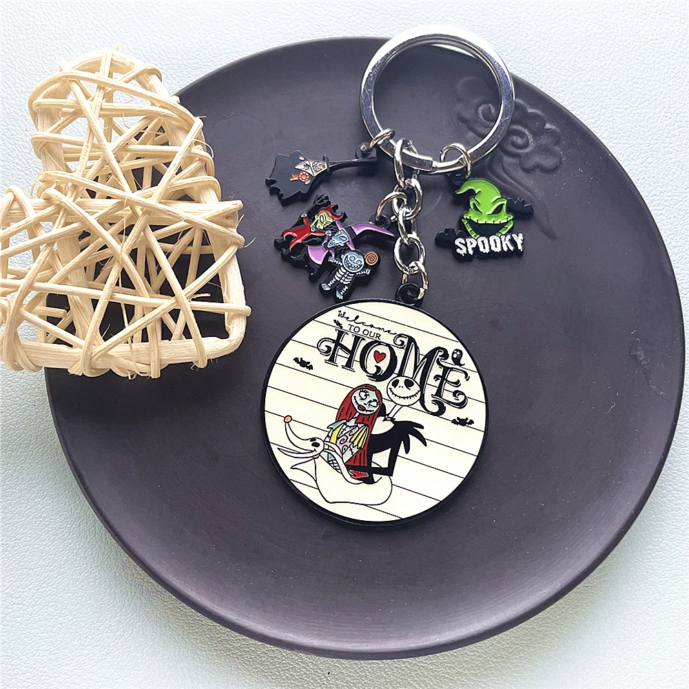 JYYH Horror Halloween Cartoon Anime Peripheral Keychains High Quality Alloy Jewelry Gift Wholesale