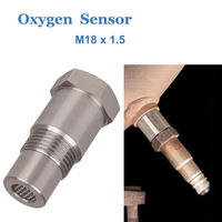 1/2 Pcs Mini Oxygen Catalyst Sensor For Automobile 46.5*16.0*16.9MM Silver Stainless Steel Durable Brand New Car Accessories