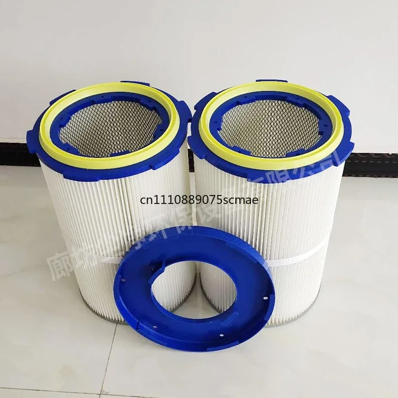 Industrial Dust Filter Cartridge,Six Lugs Quick Release Filter Element, Workshop Filter for Sandblasting & Shot Blasting Machine