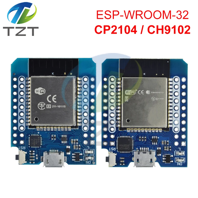 For Wemos Mini D1 ESP8266 ESP32 ESP-32S WIFI Bluetooth CP2104 Development Board Module For Arduino With Pins