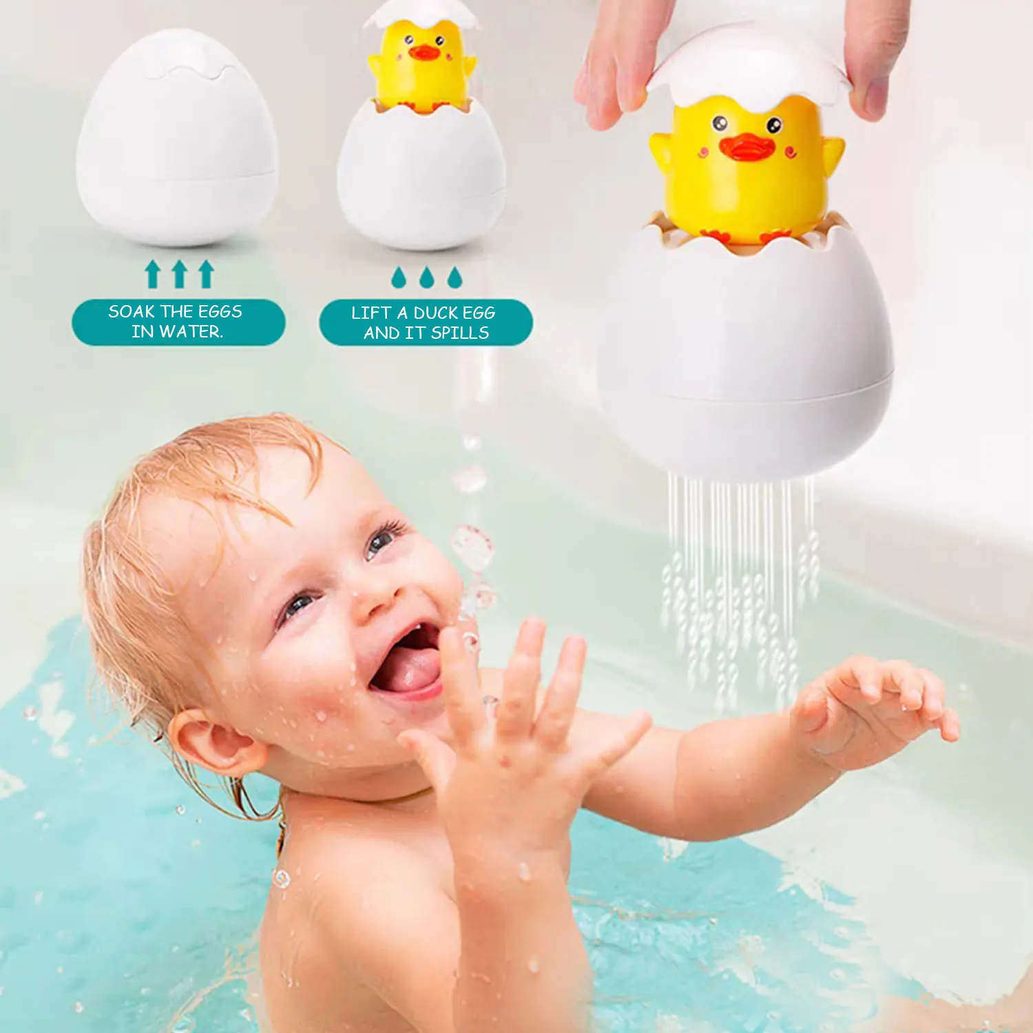 water Baby gun water water floating yellow shower, penguin,