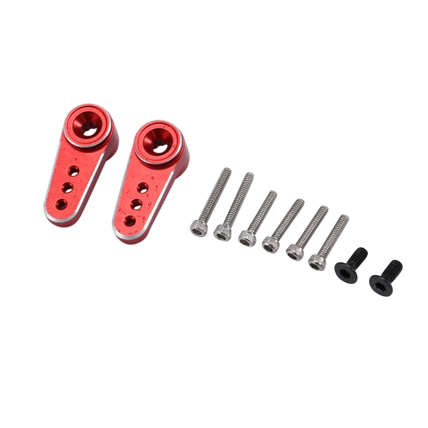 X11A 2Pcs Metal 15T Servo Arm Servo Horn Fit EMAX ES08MA Servo for Axial SCX24 1/24 RC Crawler Car Upgrade Parts,2