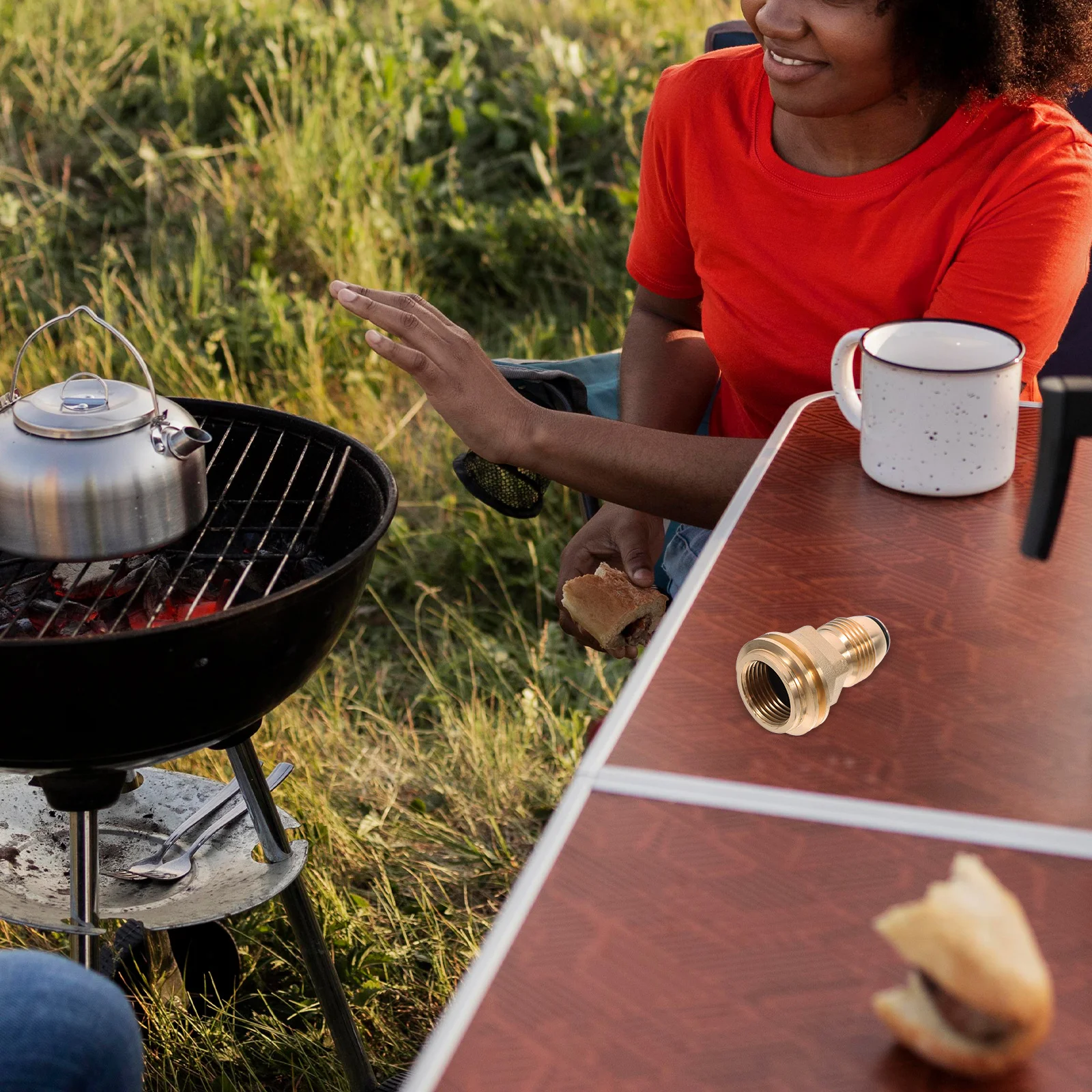 

Propane Tank Refill Adapter Durable Gas Furnace Converter Outdoor Camping Adapter Portable Propane Tank Converter