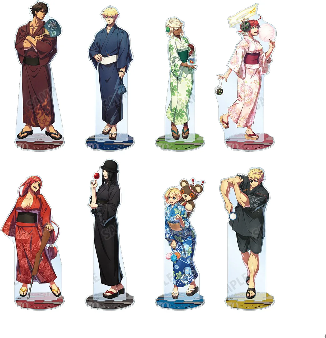 Anime Fans Gifts Guilty Gear Sol Badguy Festival Ramlethal Valentine HD Figures Acrylic Stand Desktop Ornament Series About15cm