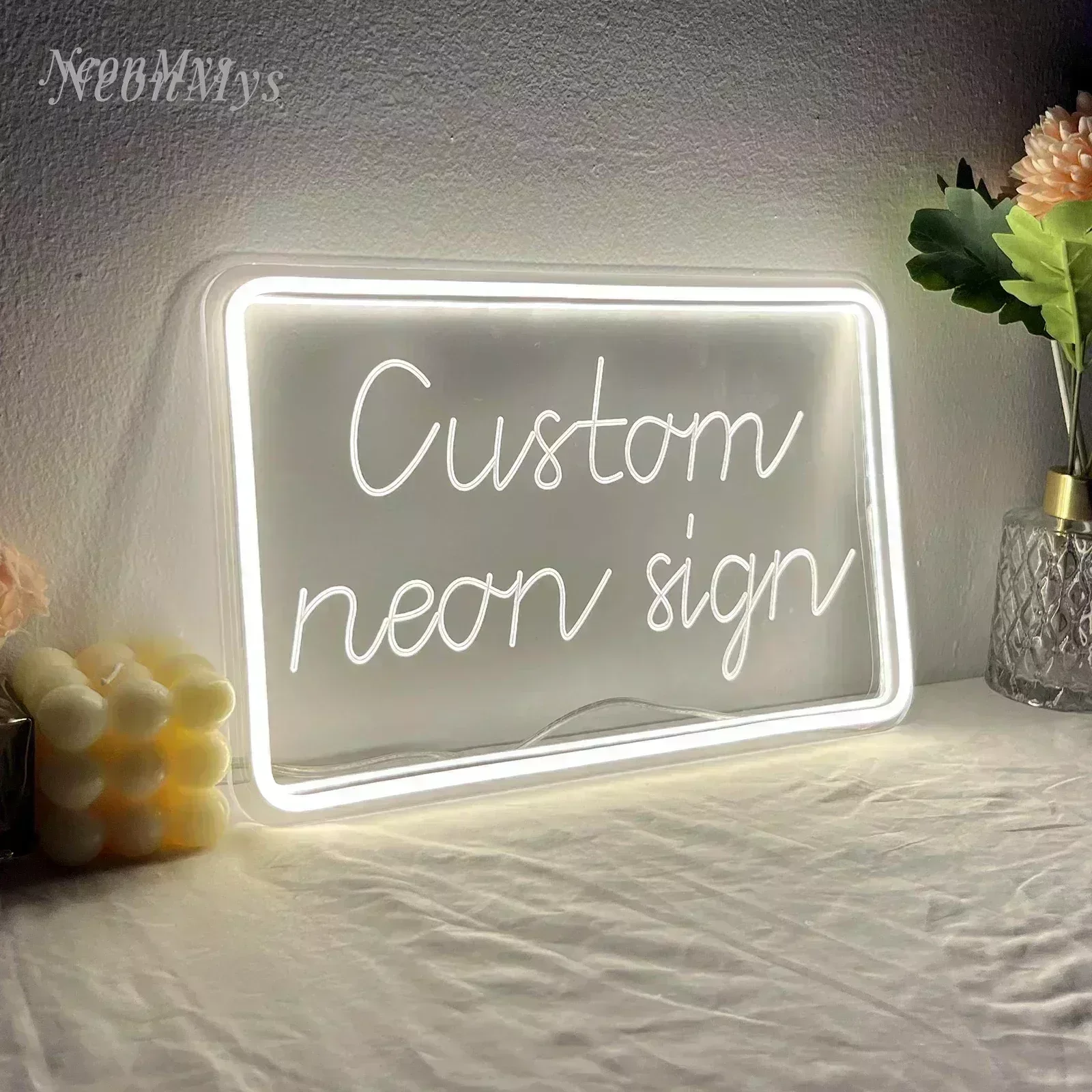 12 Colors Custom Carved Letters Neon Sign Wedding Party Gaming Room Wall Decor LED Light Sign Personalized Gifts Support Custom