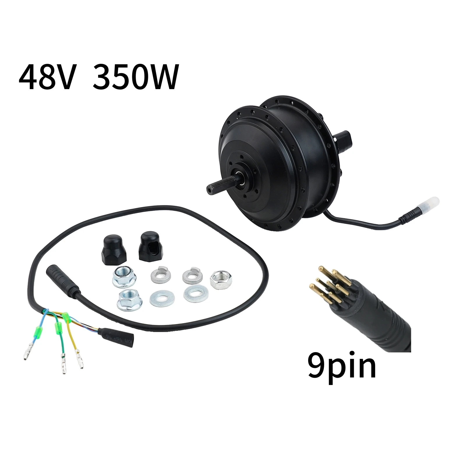 9pin كابل المحرك فرش محور المحرك دراجة كهربائية ترقية مناسبة لعجلات 16 ''إلى 29'' المعدنية والمواد النحاسية #2