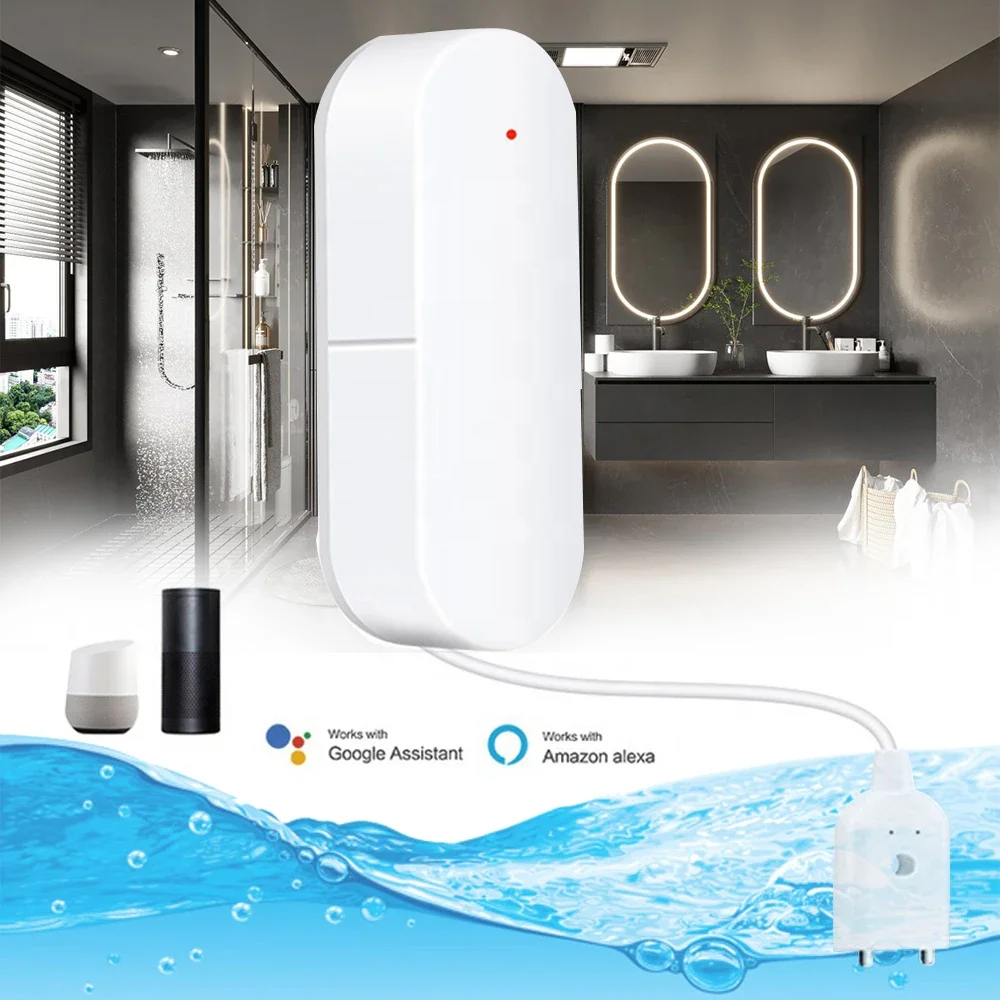 Water Leakage Sensor Smart Home Water Monitor with Instant Alarm Zigbee3.0 Interconnection for Kitchen Bathroom Basement view 4