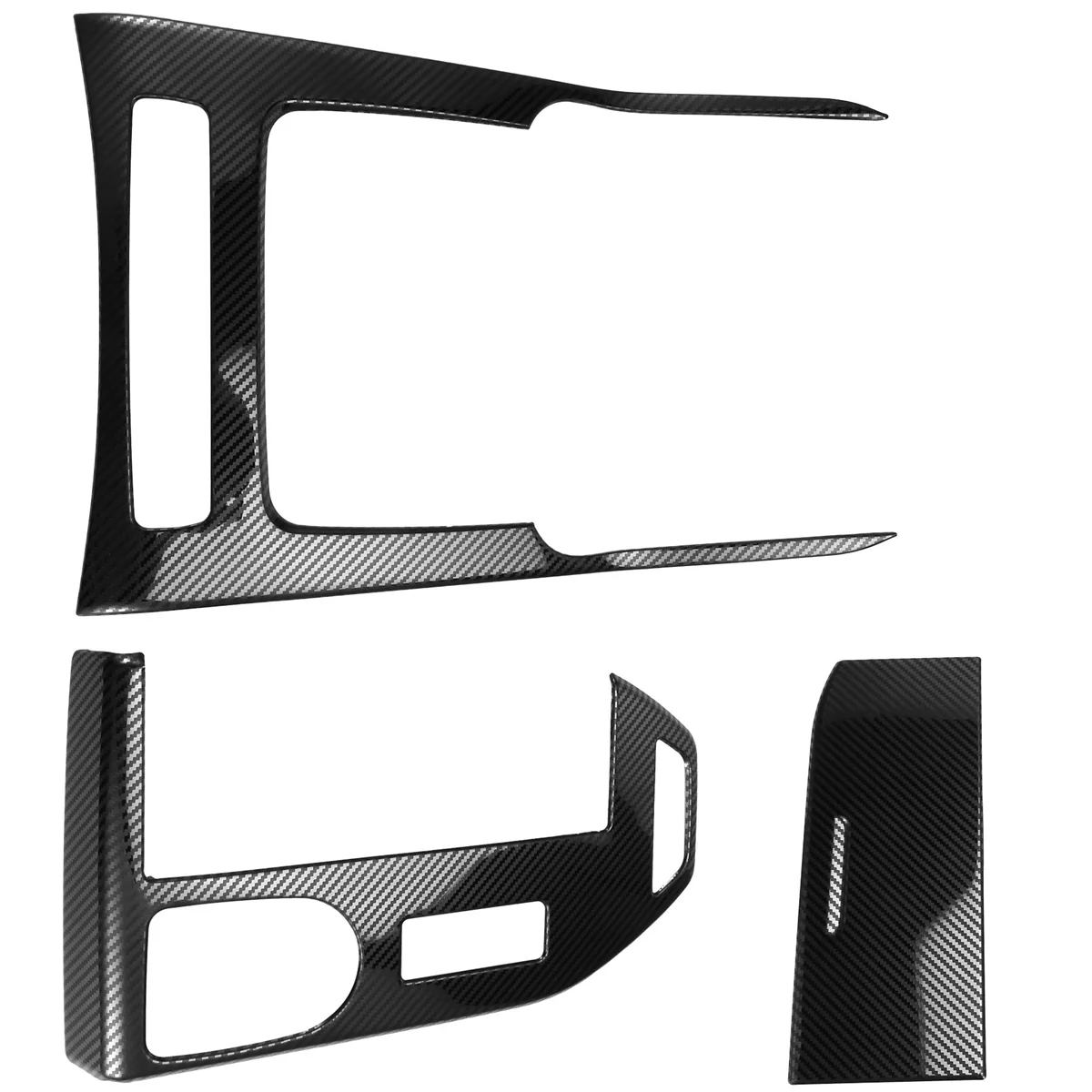 Car Center Console Gear Shift Panel Storage Cover Kit Trim Interior A