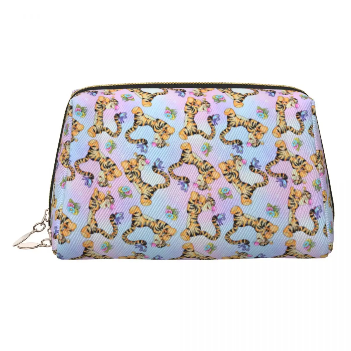 

Custom The Tigger Movie Travel Cosmetic Bag for Women Makeup Toiletry Organizer Ladies Beauty Storage Dopp Kit
