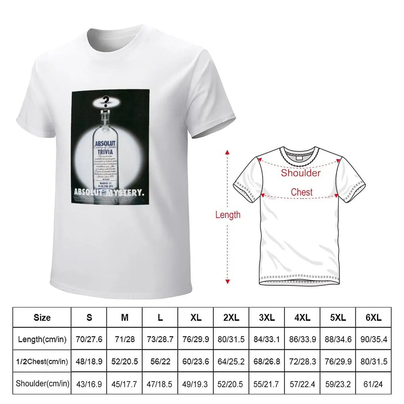 Absolut Trivia T-Shirt quick drying heavyweights blanks workout shirts for men