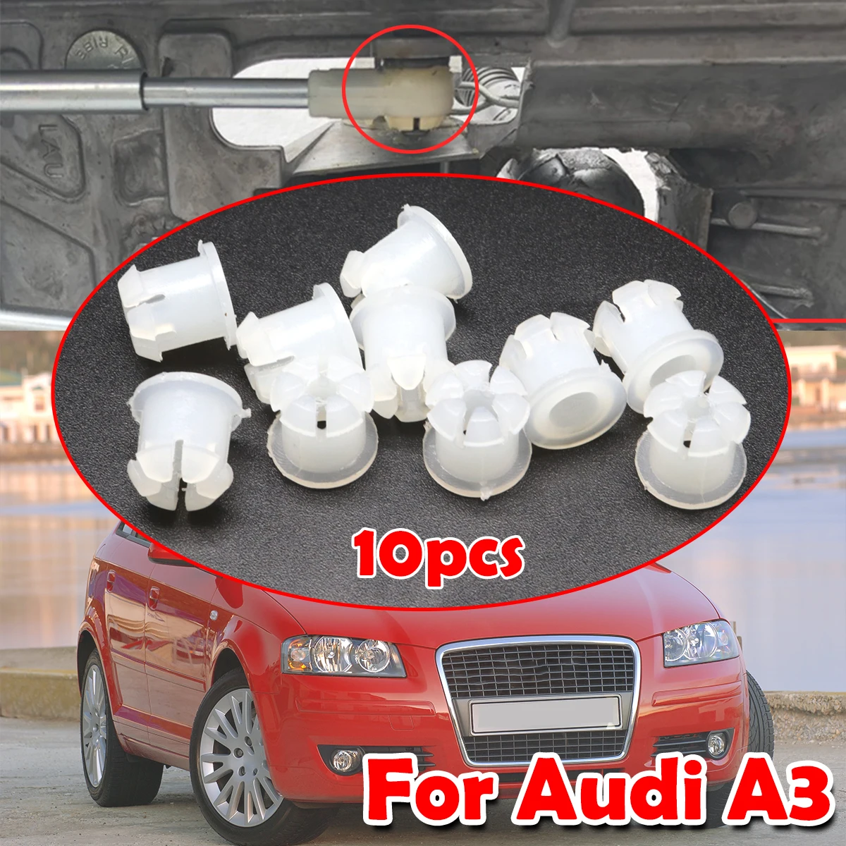 

Manual Shifter Cable Bushing For Audi A3 Hatchback Convertible Sportback 8P/ S3 Rubber Grommet Clip Shift linkage Rod Repair Kit