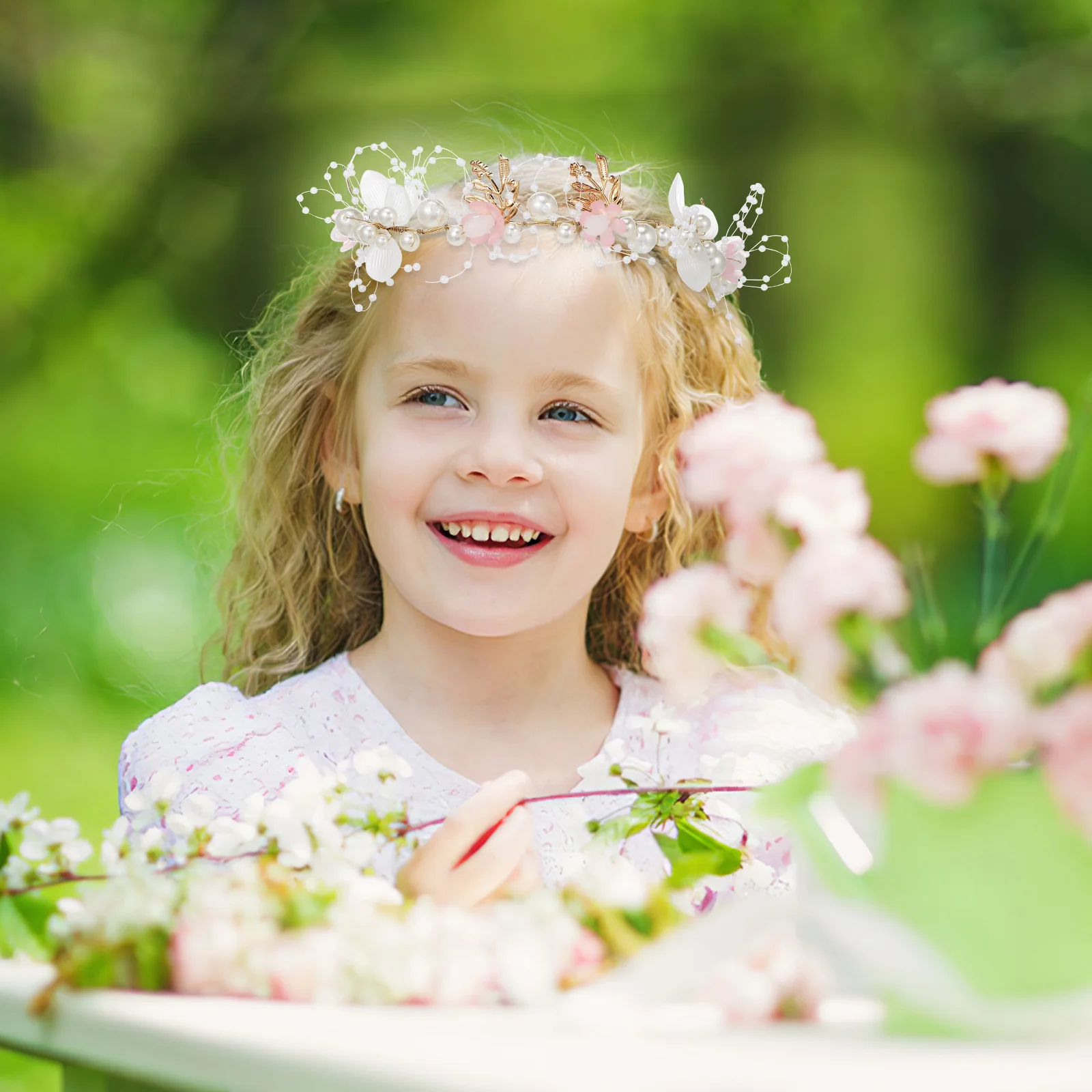 

Pearl Headband For Girls Flower Hair Accessory Bride Wedding Hairband Pink Pearl Comfortable Versatile Hairstyles Long Lasting