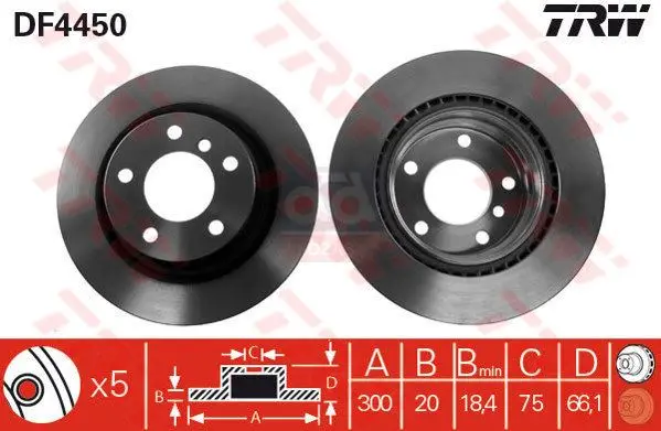 Store code: DF4450 for DISK rear 04-series-3-series ()